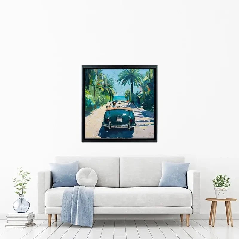Car On The Beach Canvas Print Car On The Beach Canvas Print wall art product Elena Avanesova