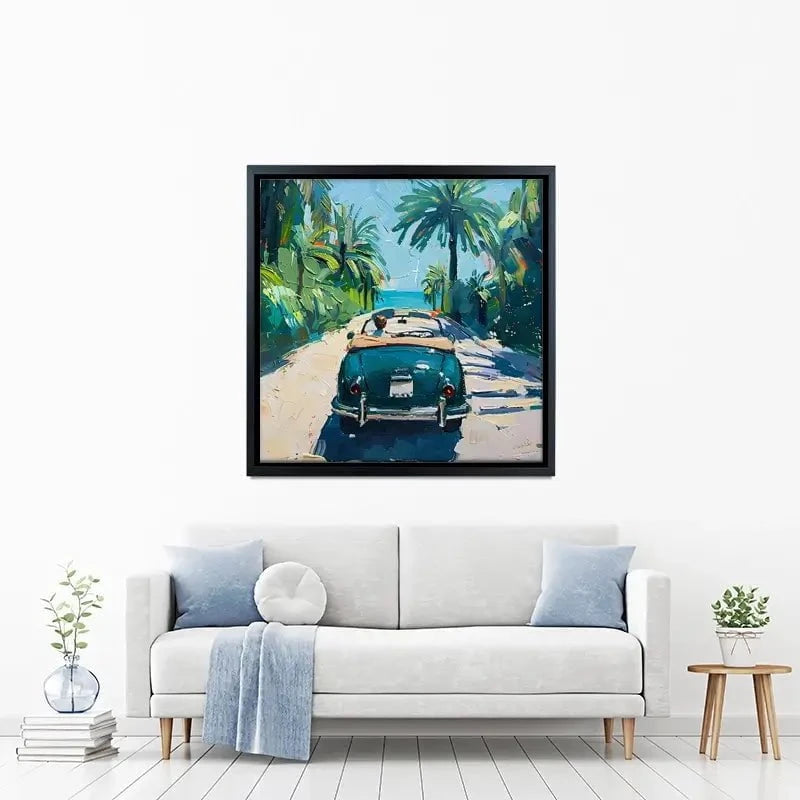 Car On The Beach Canvas Print Car On The Beach Canvas Print wall art product Elena Avanesova