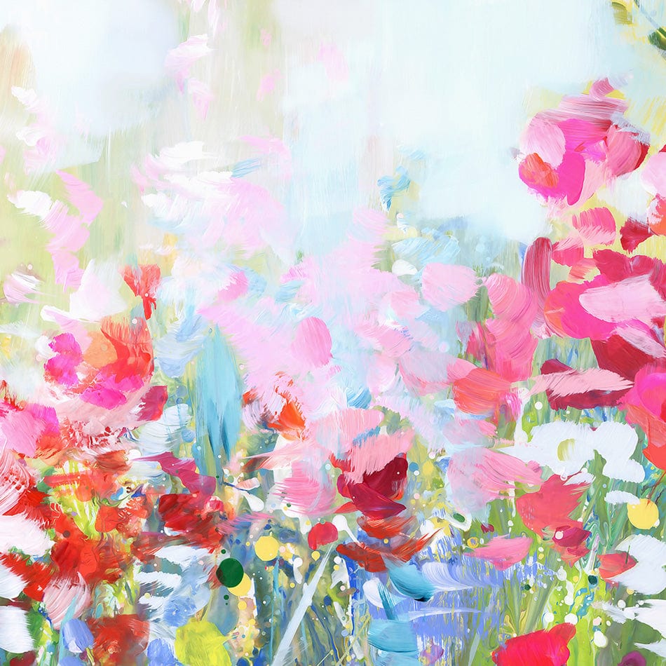 Cardinal Among The Wildflowers Art Print wall art product Leon Devenice