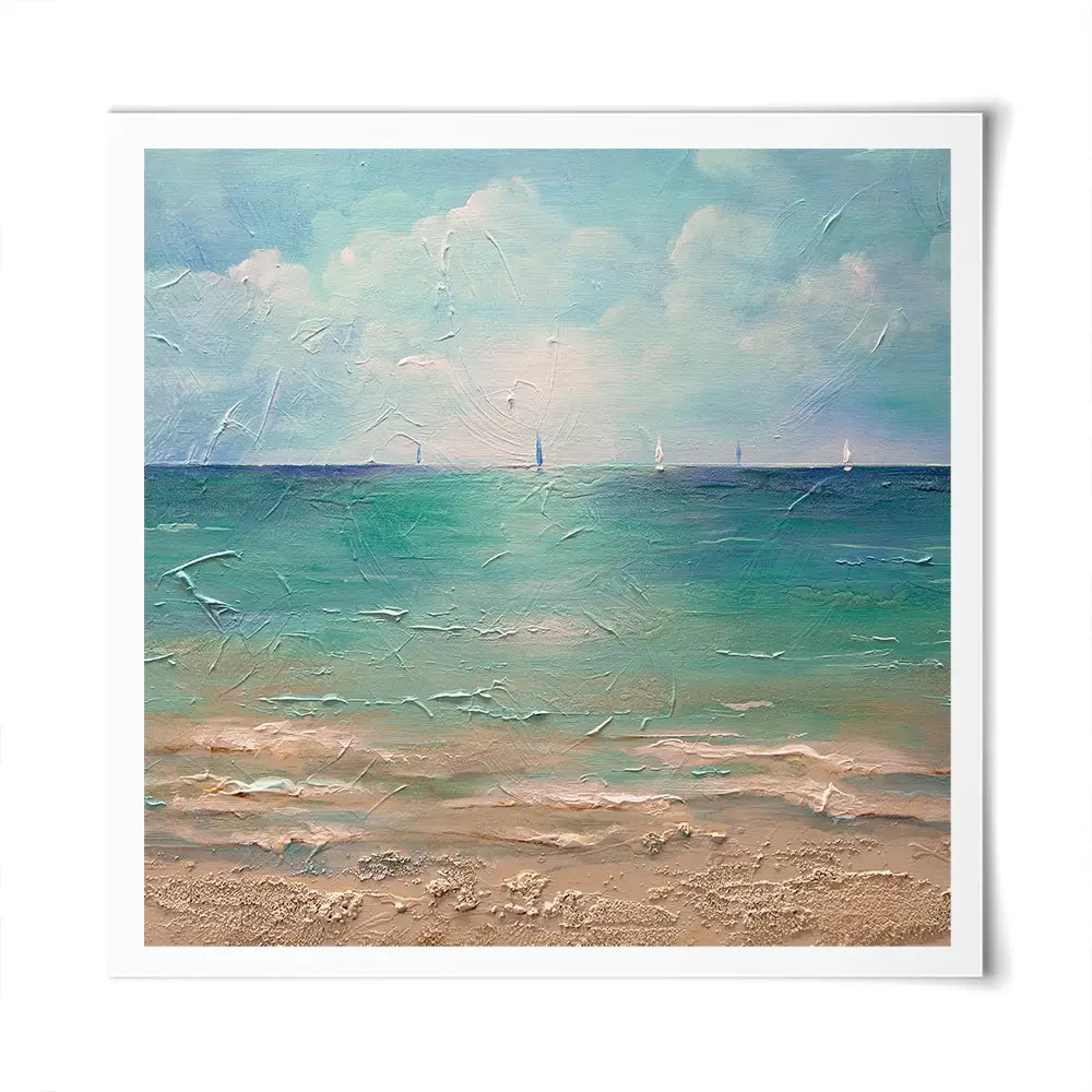Caribbean Chill Square Art Print Caribbean Chill Square Art Print wall art product Art Print Shop