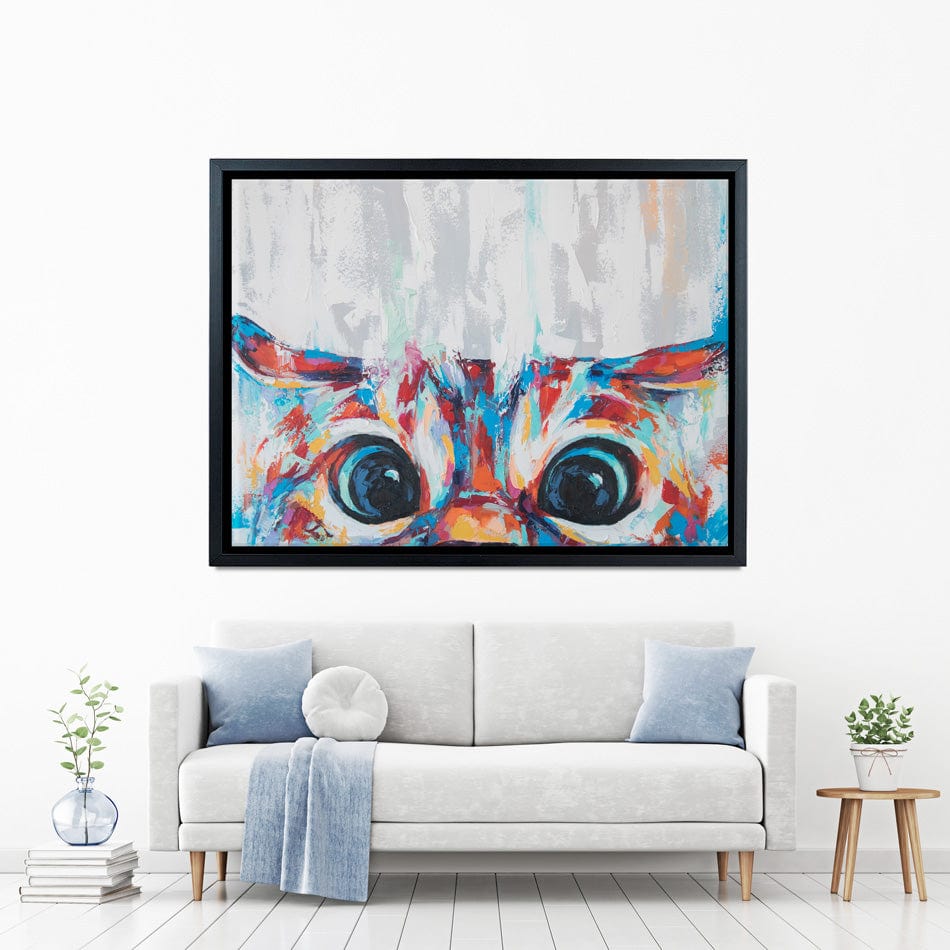 Cat Eyes Canvas Print wall art product Mari Dein / Shutterstock