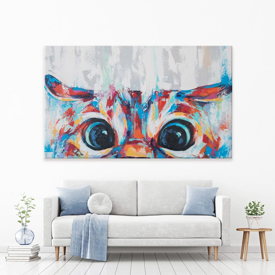 Cat Eyes Canvas Print wall art product Mari Dein / Shutterstock
