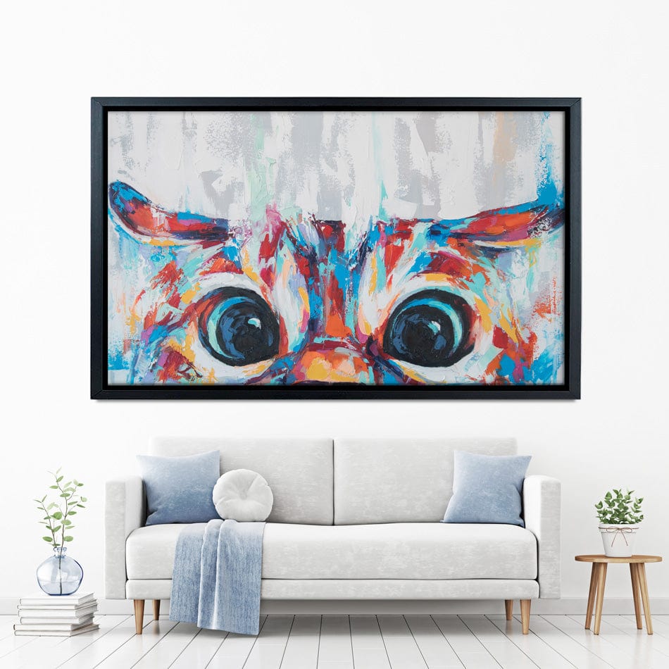 Cat Eyes Canvas Print wall art product Mari Dein / Shutterstock