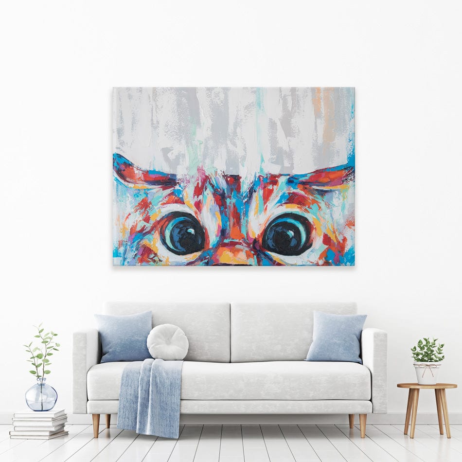 Cat Eyes Canvas Print wall art product Mari Dein / Shutterstock