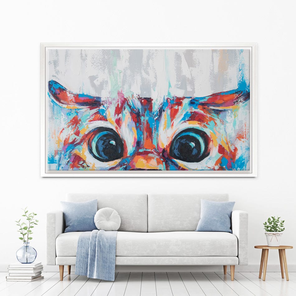 Cat Eyes Canvas Print wall art product Mari Dein / Shutterstock
