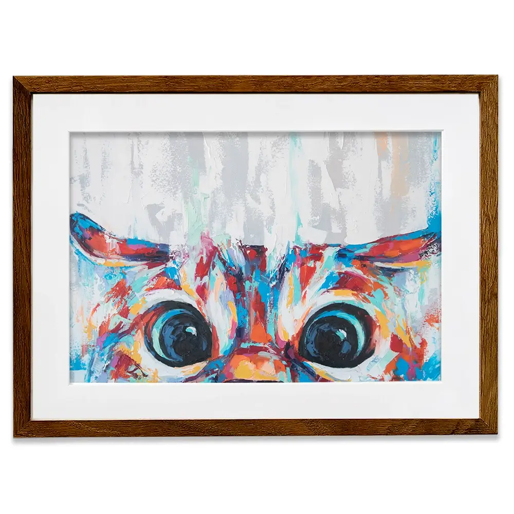 Cat Eyes Framed Art Print Cat Eyes Framed Art Print wall art product Mari Dein / Shutterstock