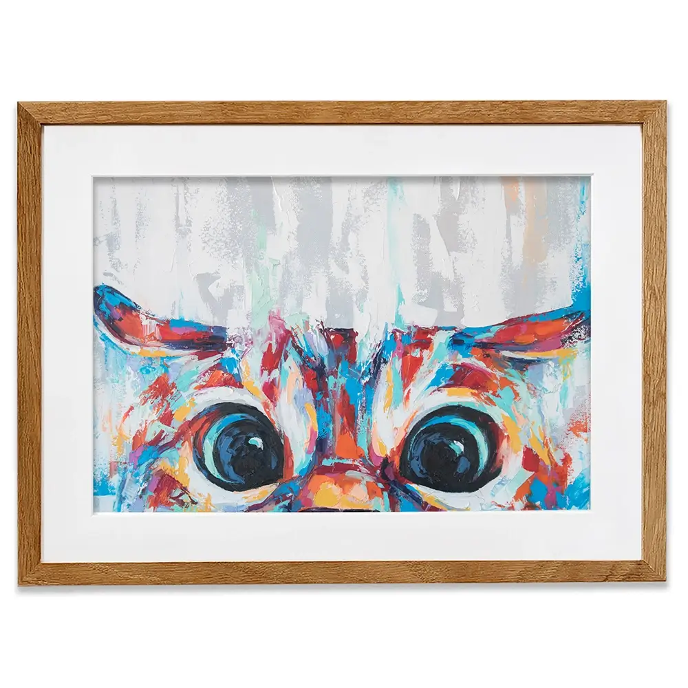 Cat Eyes Framed Art Print Cat Eyes Framed Art Print wall art product Mari Dein / Shutterstock