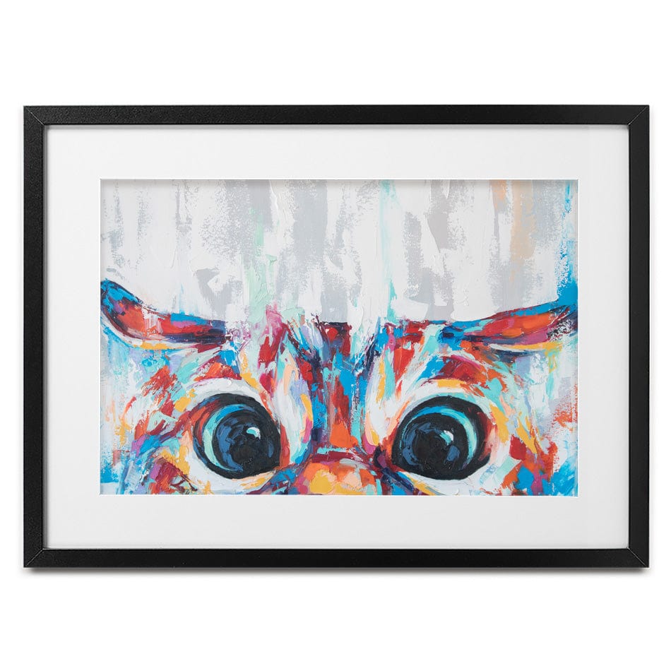 Cat Eyes Framed Art Print wall art product Mari Dein / Shutterstock