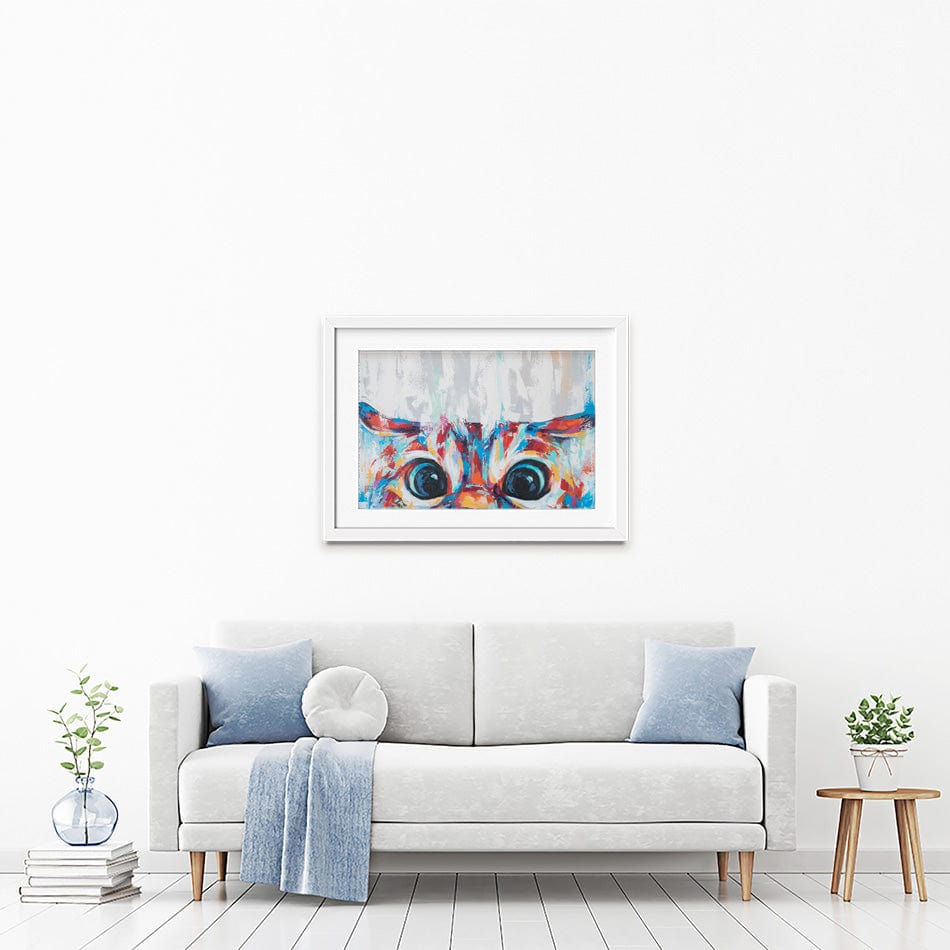 Cat Eyes Framed Art Print wall art product Mari Dein / Shutterstock