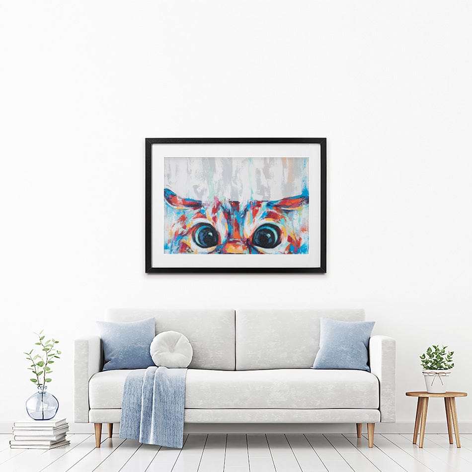 Cat Eyes Framed Art Print wall art product Mari Dein / Shutterstock