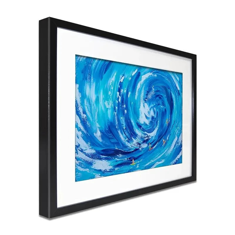Catch A Wave Framed Art Print Catch A Wave Framed Art Print wall art product Estelle Grengs - Independent