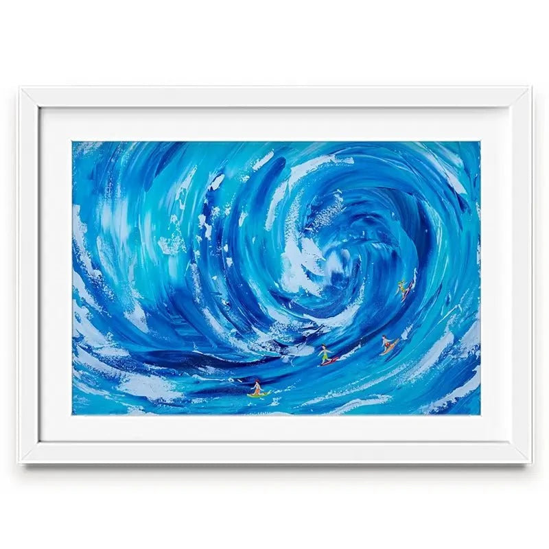 Catch A Wave Framed Art Print Catch A Wave Framed Art Print wall art product Estelle Grengs - Independent
