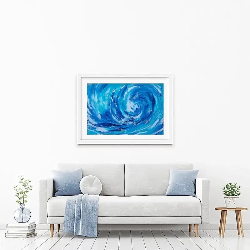 Catch A Wave Framed Art Print Catch A Wave Framed Art Print wall art product Estelle Grengs - Independent