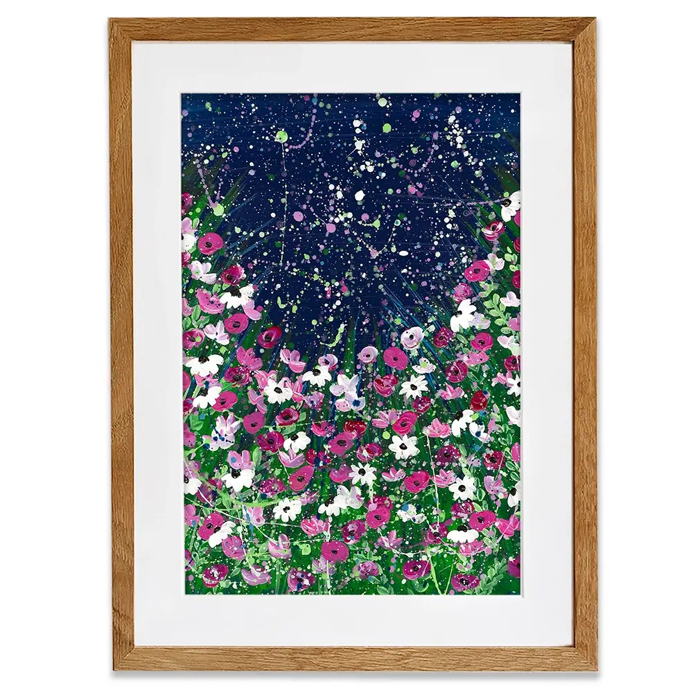 Celestial Blooms Framed Art Print Celestial Blooms Framed Art Print wall art product Emma LC Art