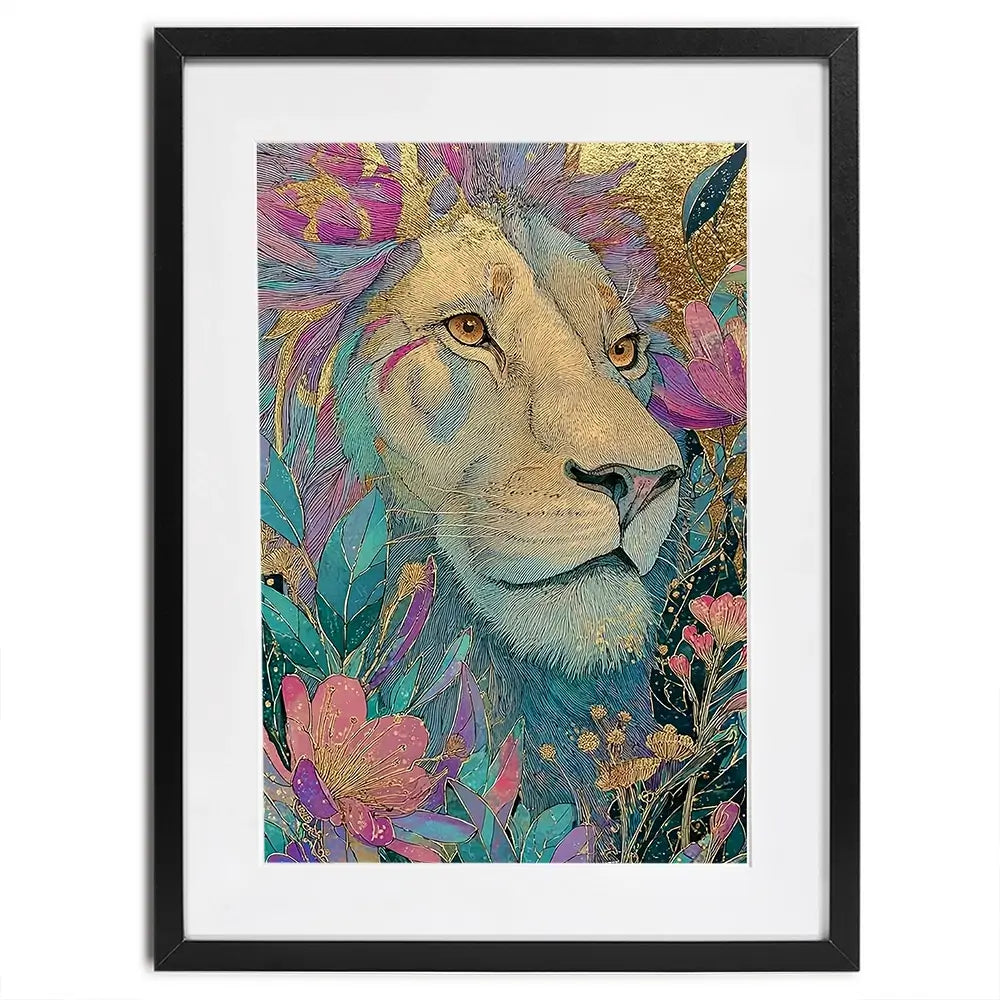 Celestial Lion Framed Art Print Celestial Lion Framed Art Print wall art product David Alexander Elder