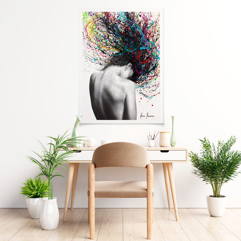 Cerebral Swirl Art Print wall art product / Shutterstock