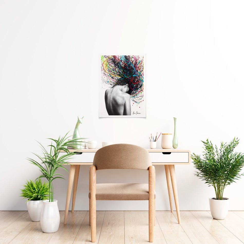 Cerebral Swirl Art Print wall art product / Shutterstock