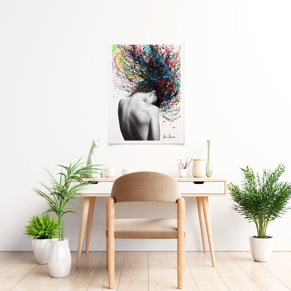 Cerebral Swirl Art Print wall art product / Shutterstock