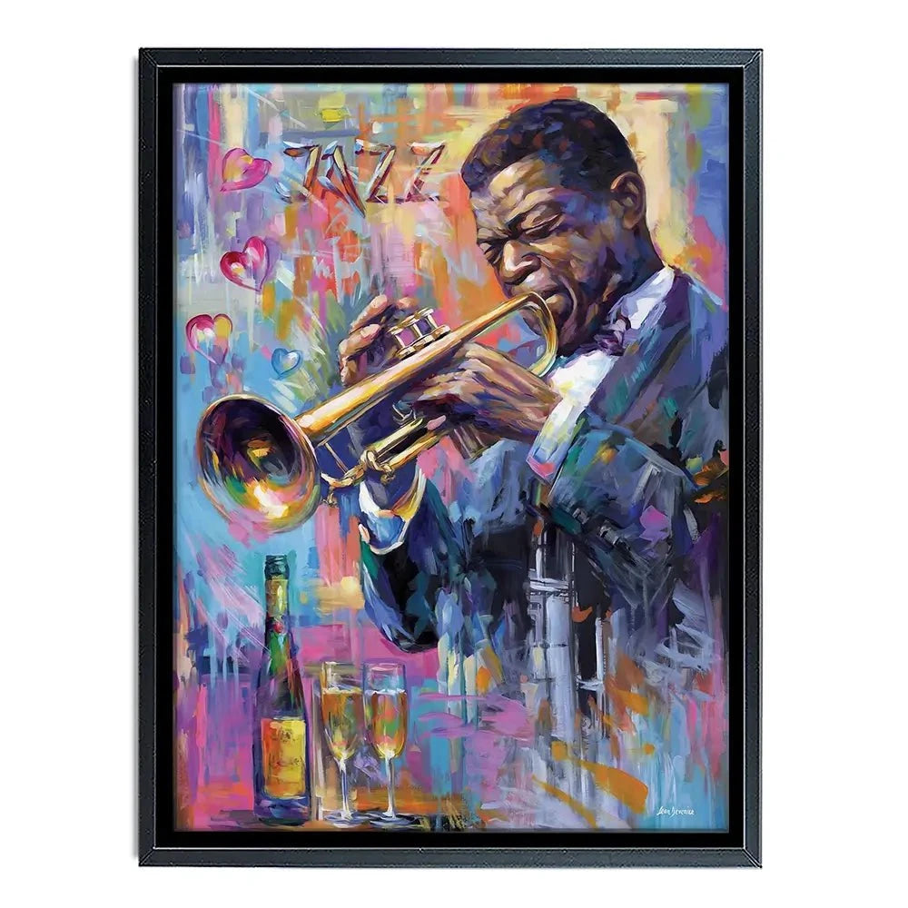 Champagne And Jazz Canvas Print Champagne And Jazz Canvas Print wall art product Leon Devenice
