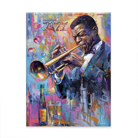 Champagne And Jazz Canvas Print Champagne And Jazz Canvas Print wall art product Leon Devenice