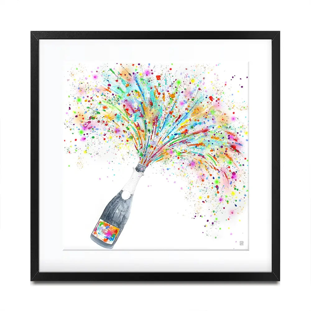Champagne Party Square Framed Art Print Champagne Party Square Framed Art Print wall art product Studio Paint-Ing