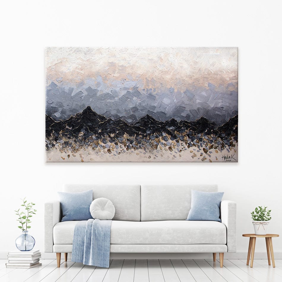 Champagne Peaks Canvas Print wall art product Expression By Nada