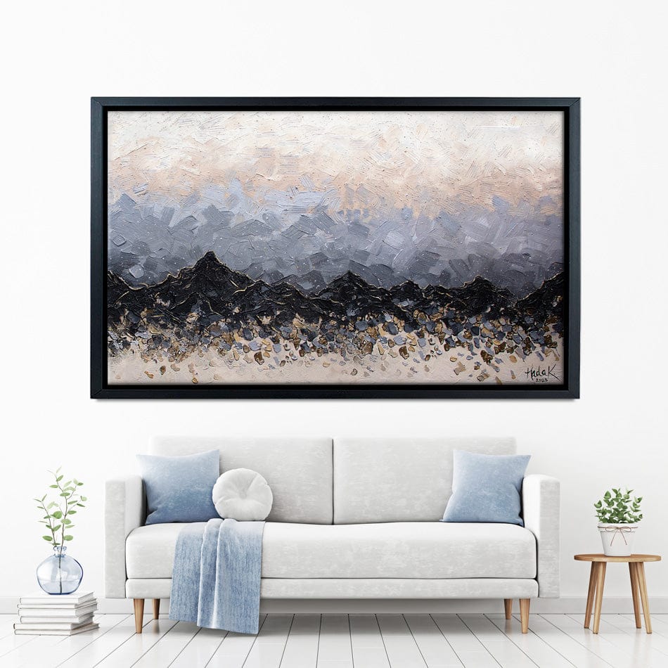 Champagne Peaks Canvas Print wall art product Expression By Nada