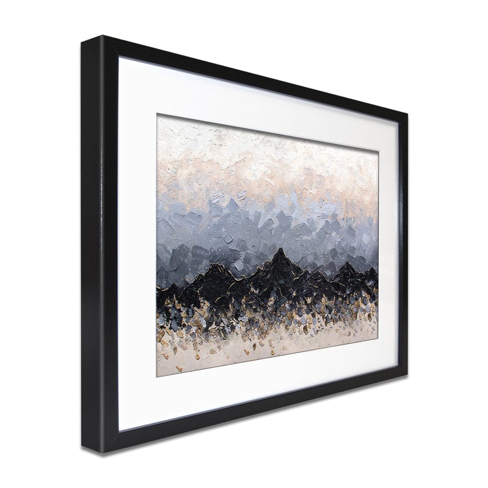 Champagne Peaks Framed Art Print wall art product Expression By Nada