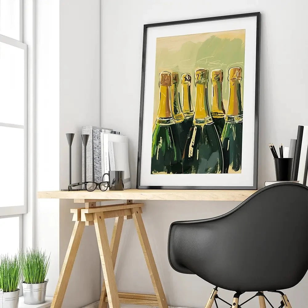 Champagne Please Framed Art Print Champagne Please Framed Art Print wall art product Art Print Shop