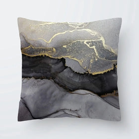 Charcoal Marble Abstract Cushion Charcoal Marble Abstract Cushion wall art product coldsun777 / Shutterstock