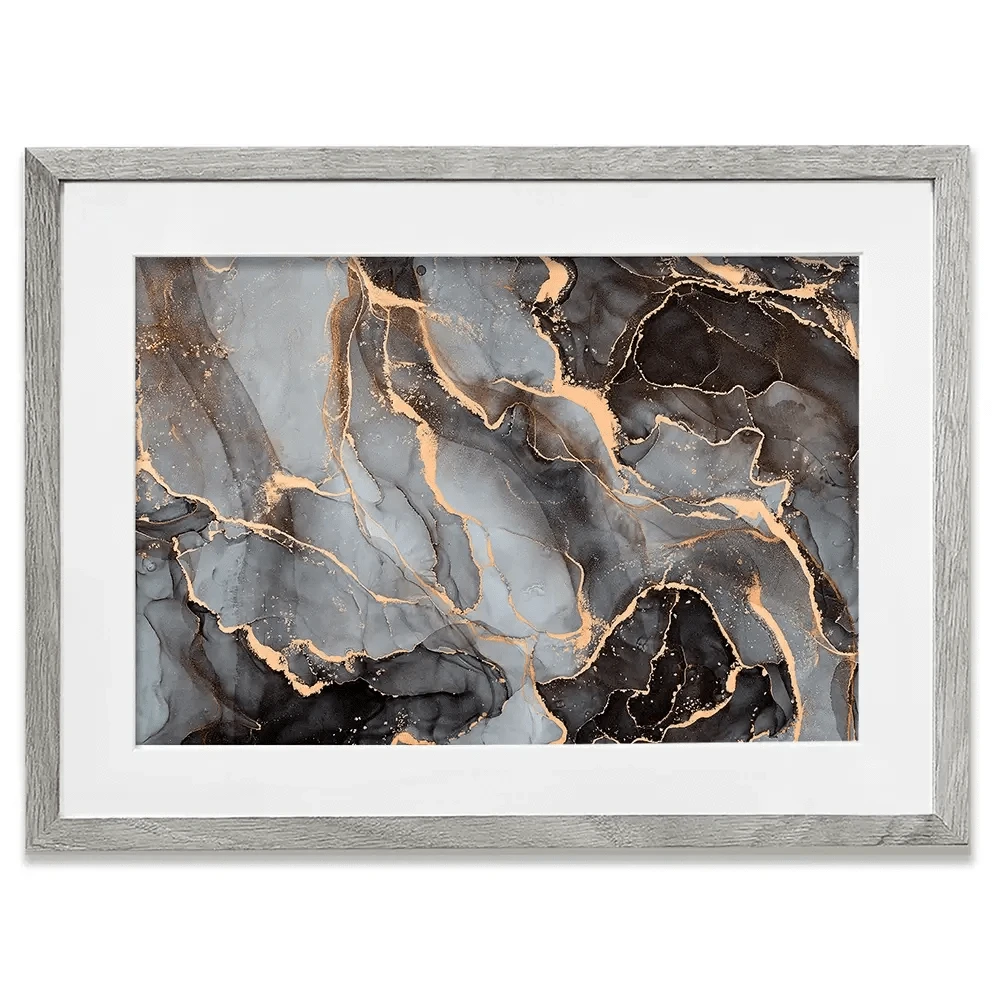 Charcoal Marble Framed Art Print Charcoal Marble Framed Art Print wall art product djero.adlibeshe yahoo.com / Shutterstock