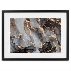 Charcoal Marble Framed Art Print Charcoal Marble Framed Art Print wall art product djero.adlibeshe yahoo.com / Shutterstock