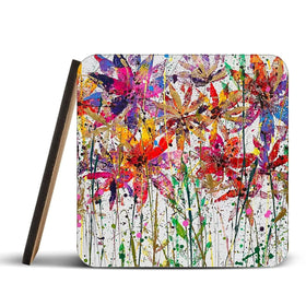 Charlotte Coaster Set Rainbow Soul Tree Coaster Set | Rainbow Soul Tree Art Coasters wall art product Scarlet Sky Studio