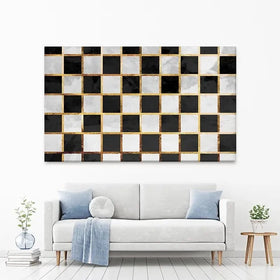 Checkerboard Canvas Print Checkerboard Canvas Print wall art product Sarah Manovski