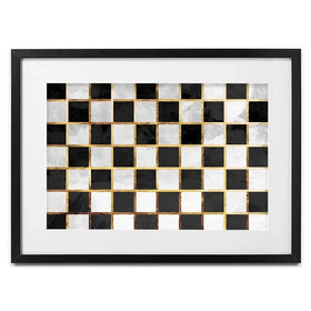 Checkerboard Framed Art Print Checkerboard Framed Art Print wall art product Sarah Manovski