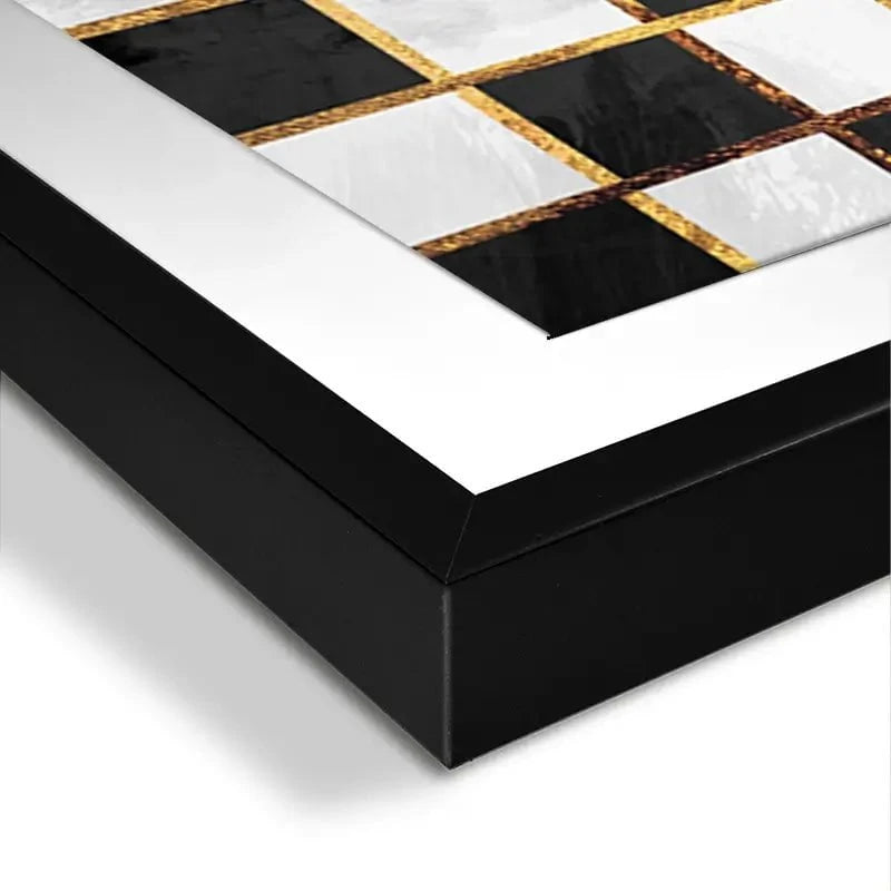 Checkerboard Framed Art Print Checkerboard Framed Art Print wall art product Sarah Manovski