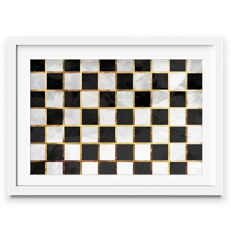 Checkerboard Framed Art Print Checkerboard Framed Art Print wall art product Sarah Manovski