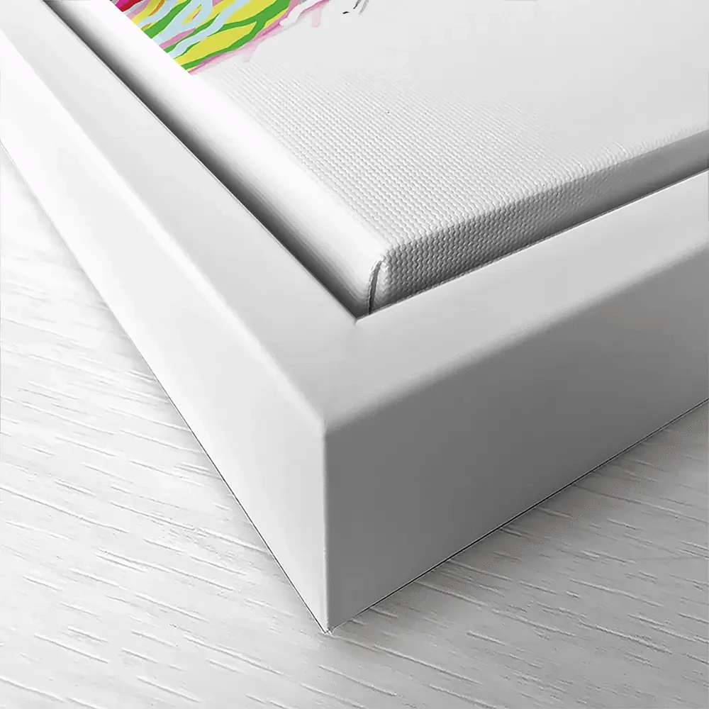 Cheeky White Highland Cow Canvas Print Cheeky White Highland Cow Canvas Print wall art product Independent