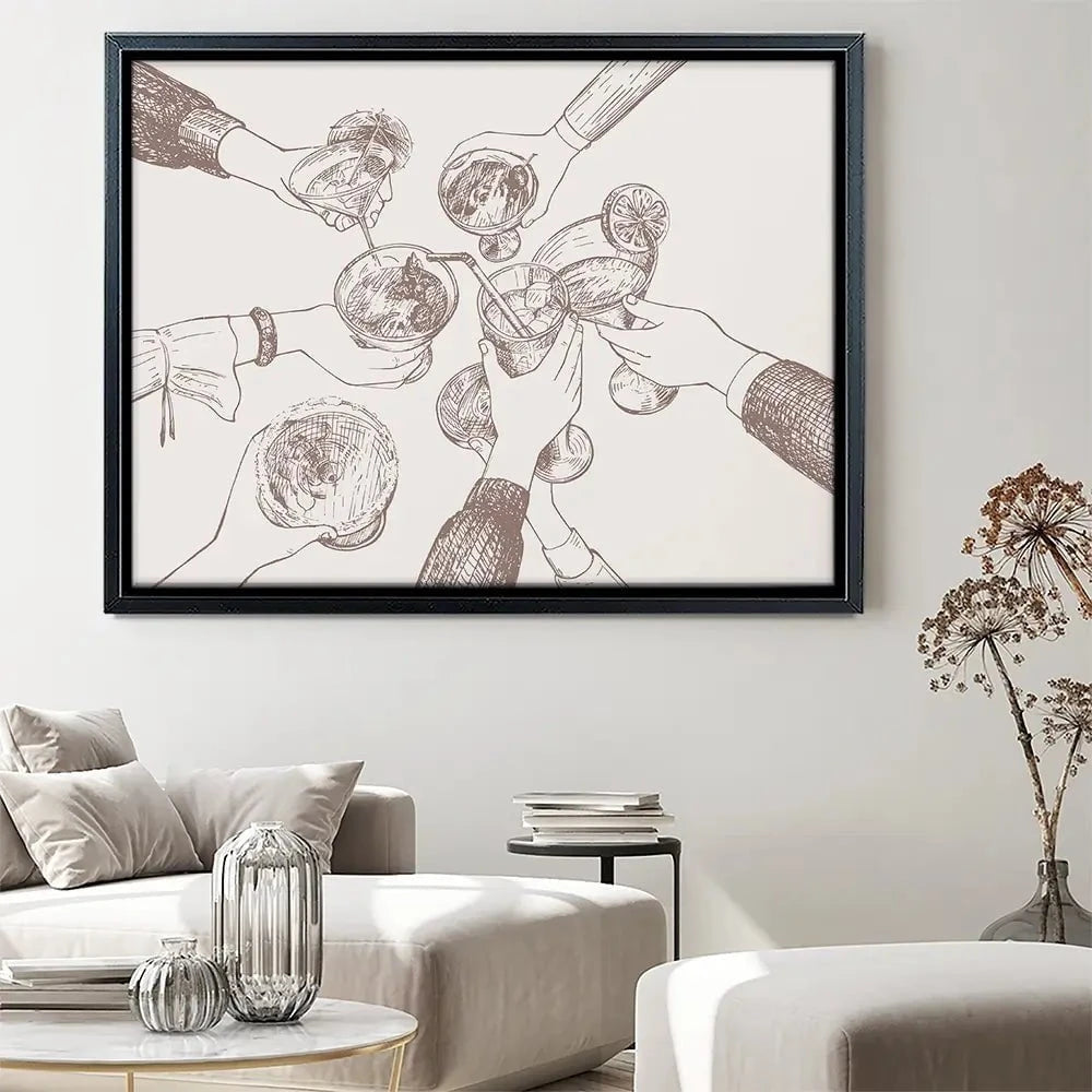 Cheers Canvas Print Cheers Canvas Print wall art product Art Print Shop