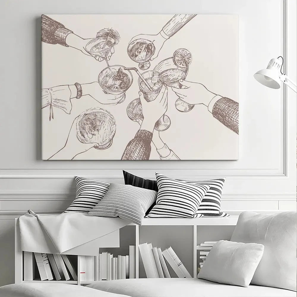 Cheers Canvas Print Cheers Canvas Print wall art product Art Print Shop