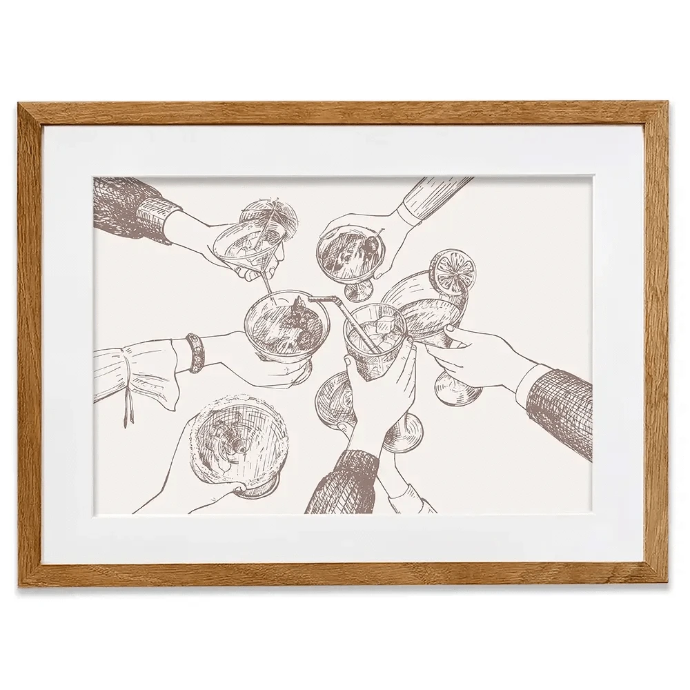 Cheers Framed Art Print Cheers Framed Art Print wall art product Art Print Shop
