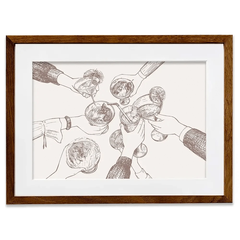 Cheers Framed Art Print Cheers Framed Art Print wall art product Art Print Shop