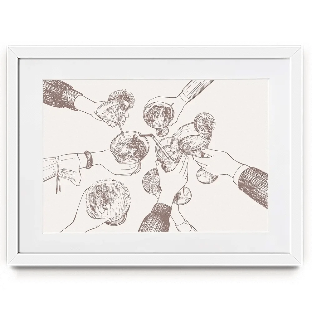 Cheers Framed Art Print Cheers Framed Art Print wall art product Art Print Shop
