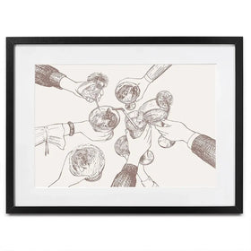 Cheers Framed Art Print Cheers Framed Art Print wall art product Art Print Shop