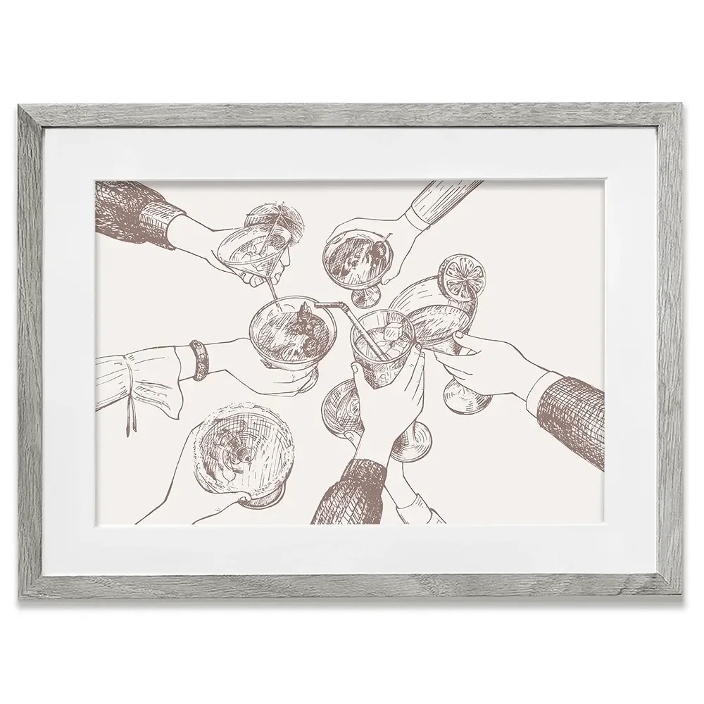 Cheers Framed Art Print Cheers Framed Art Print wall art product Art Print Shop