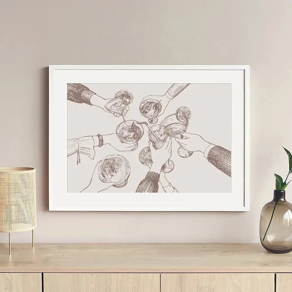 Cheers Framed Art Print Cheers Framed Art Print wall art product Art Print Shop