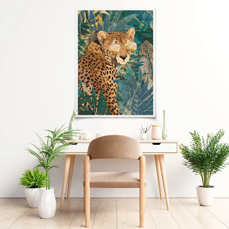 Cheetah Disguise Art Print Cheetah Disguise Art Print wall art product Sarah Manovski