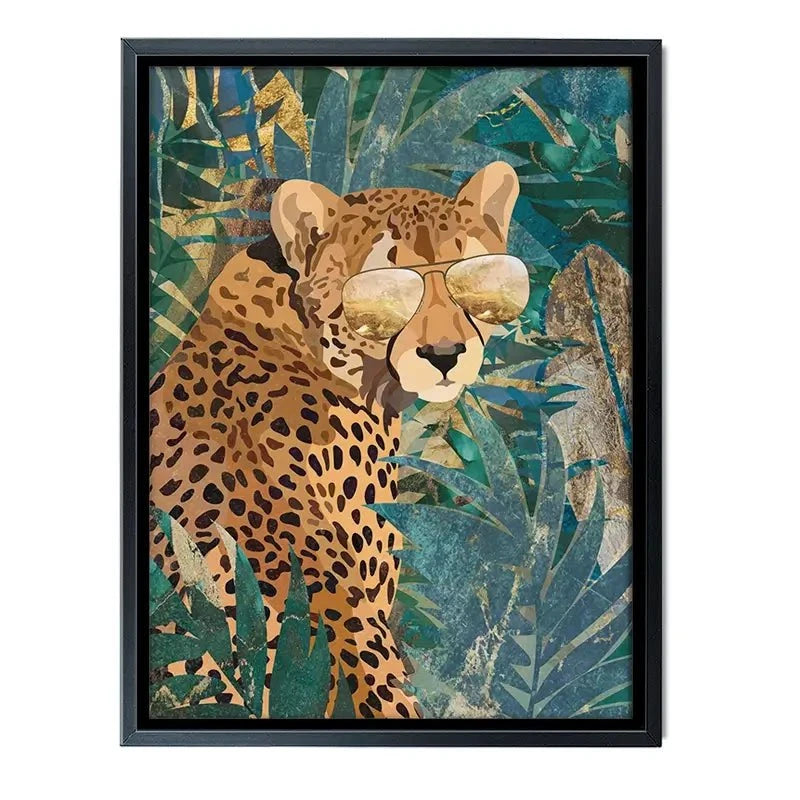 Cheetah Disguise Canvas Print Cheetah Disguise Canvas Print wall art product Sarah Manovski