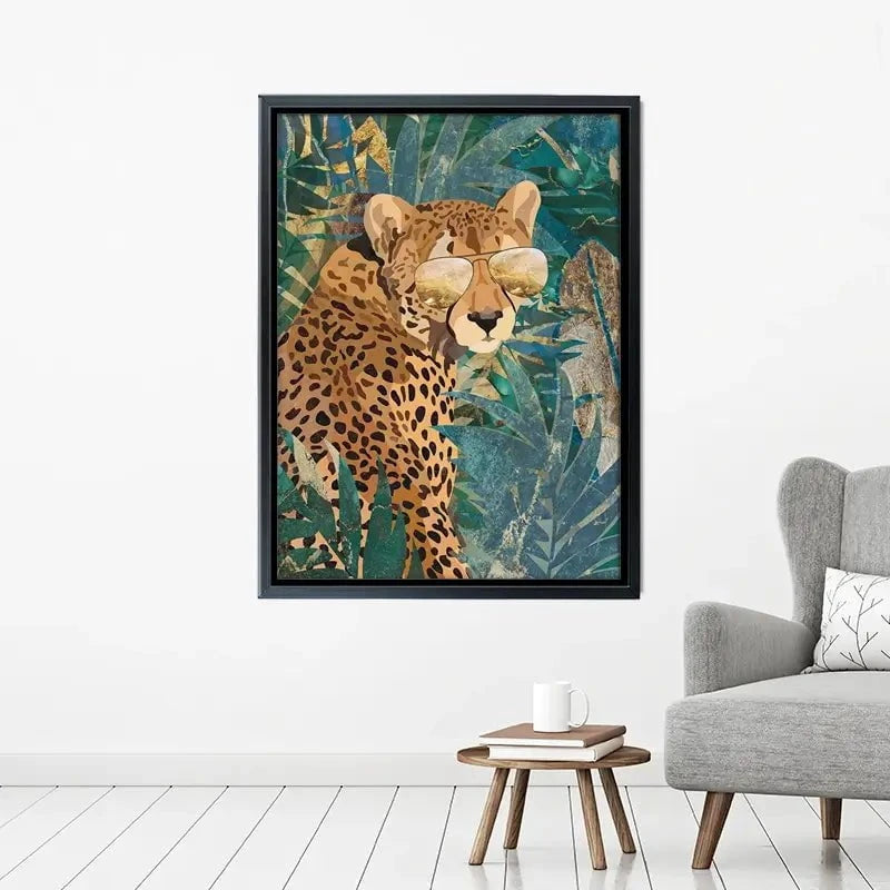 Cheetah Disguise Canvas Print Cheetah Disguise Canvas Print wall art product Sarah Manovski