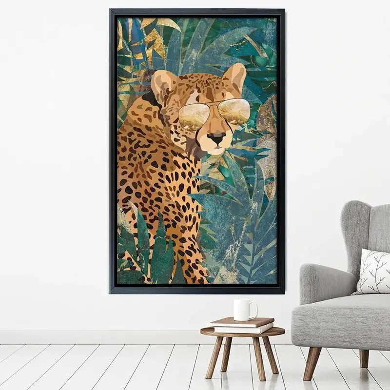 Cheetah Disguise Canvas Print Cheetah Disguise Canvas Print wall art product Sarah Manovski
